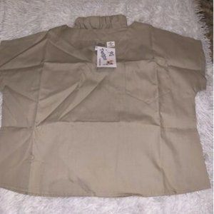 Kids Scrubs Top and Pants Solid Cream Tan Size Small Unisex Kids Costume Outfit